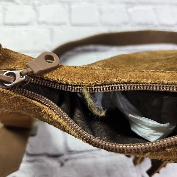 Vtg Minnetonka brown suede fringed hippie boho festival purse - Picture 4 of 10